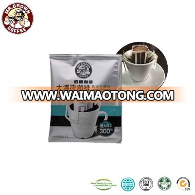 Roasted Ground Single Serve Filter Coffee with ISO Certificate